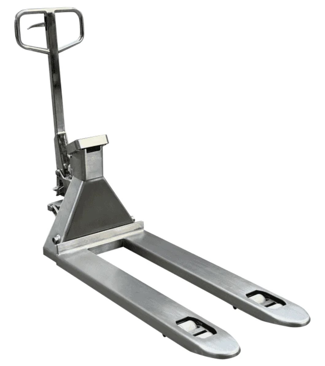 Stainless Steel Hand Pallet Truck With Weigh Scale Load Capacity 2500kg