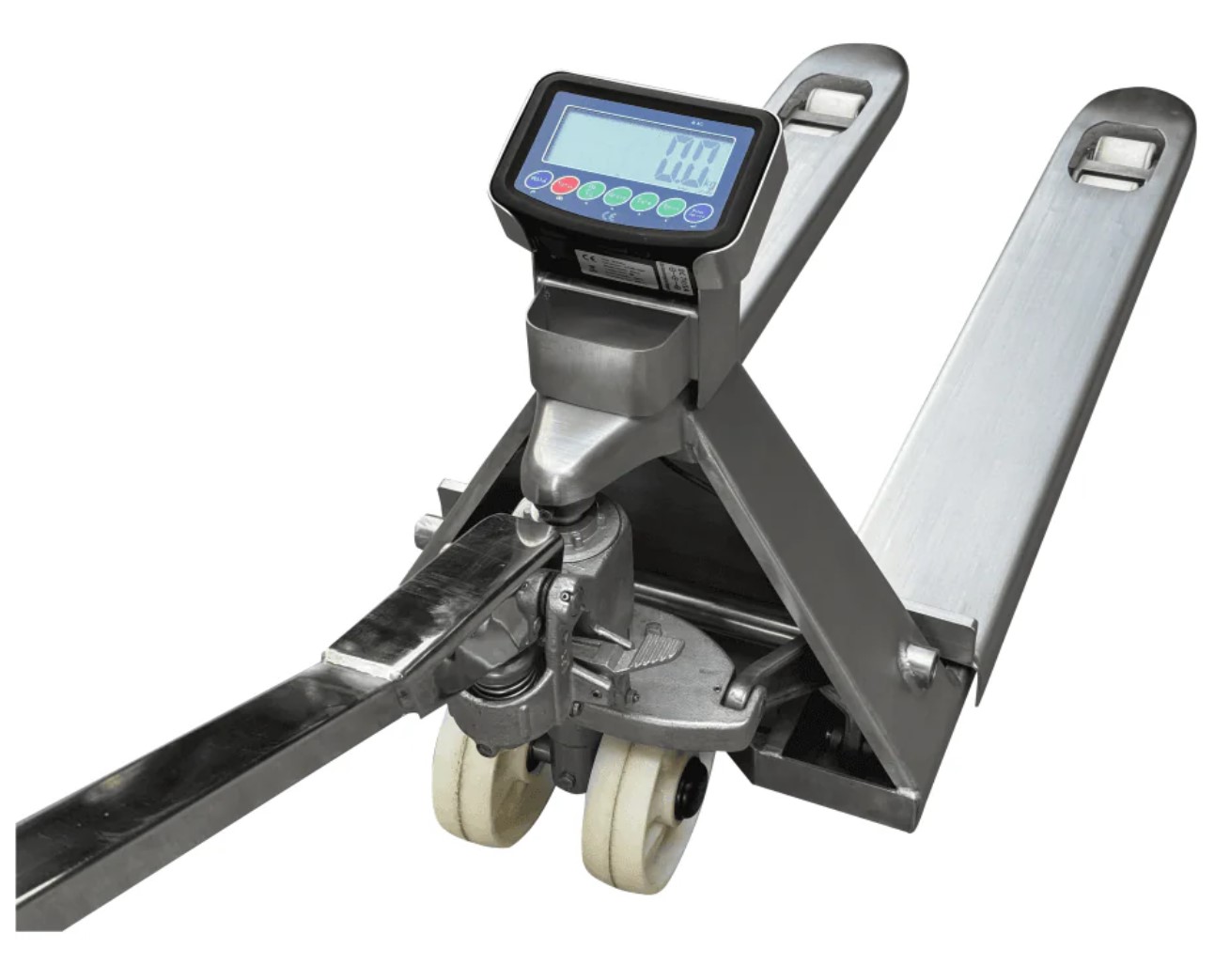 Stainless Steel Hand Pallet Truck With Weigh Scale Load Capacity 2500kg