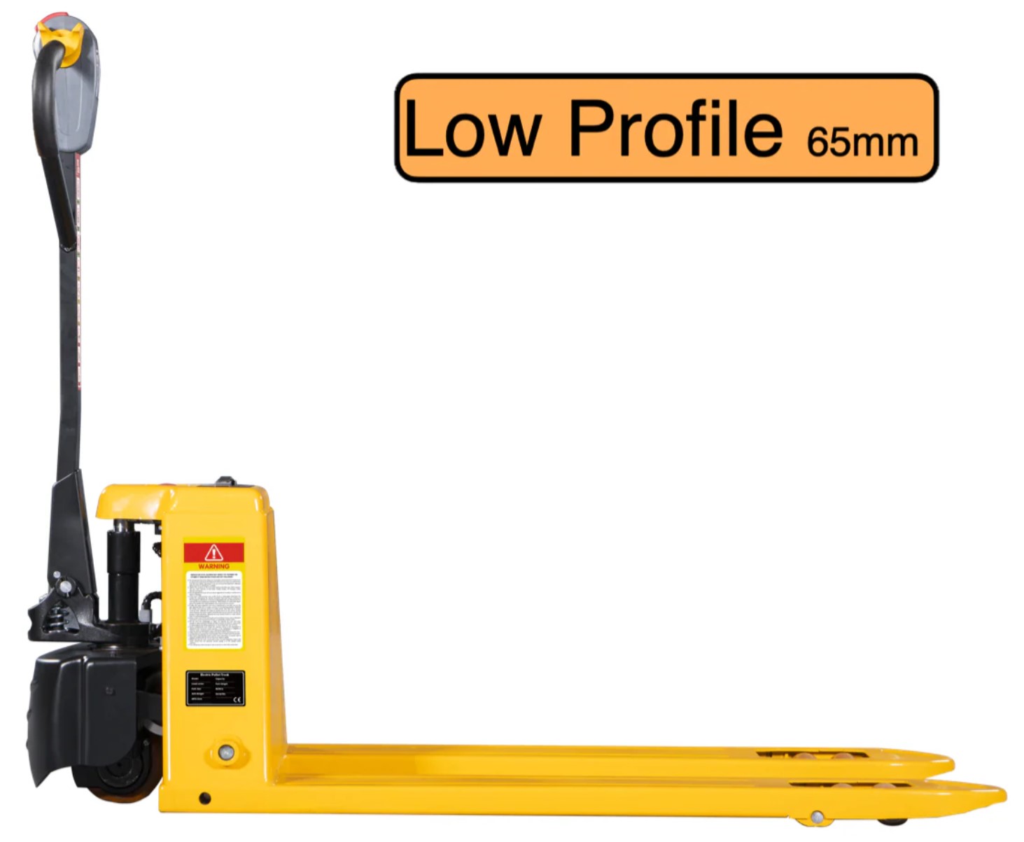 Fully Electric Low Profile Pallet Truck Load Capacity 1500kg