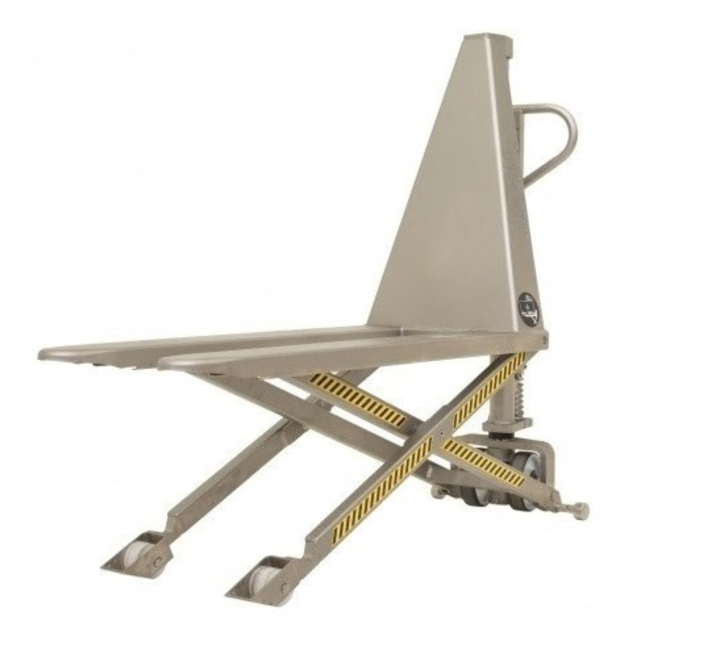 Stainless Steel High Lift Scissor Pallet Truck Load Capacity 1000kg