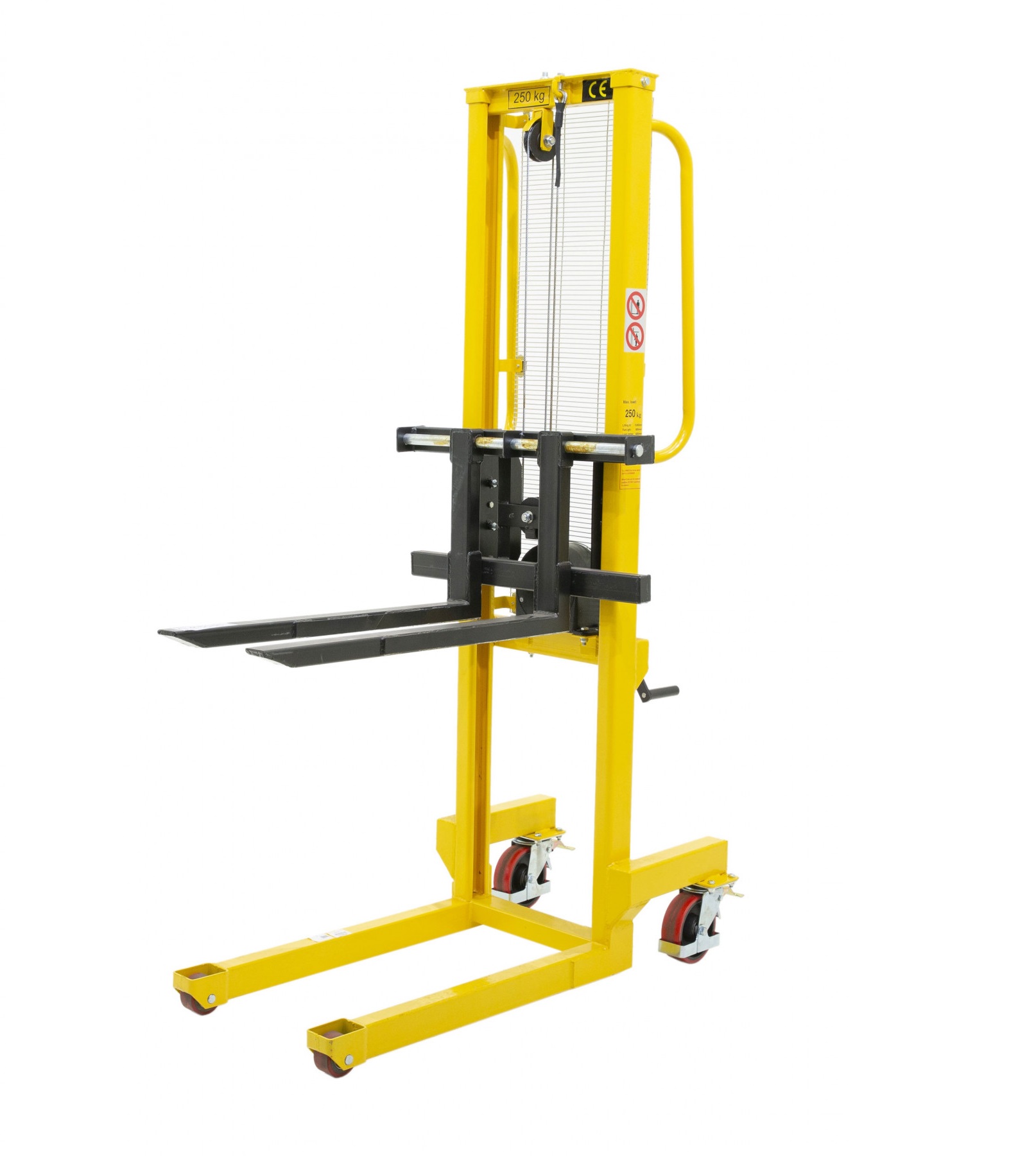Winch Stacker - 1560mm Lift Height Load Capacity 250-500kg