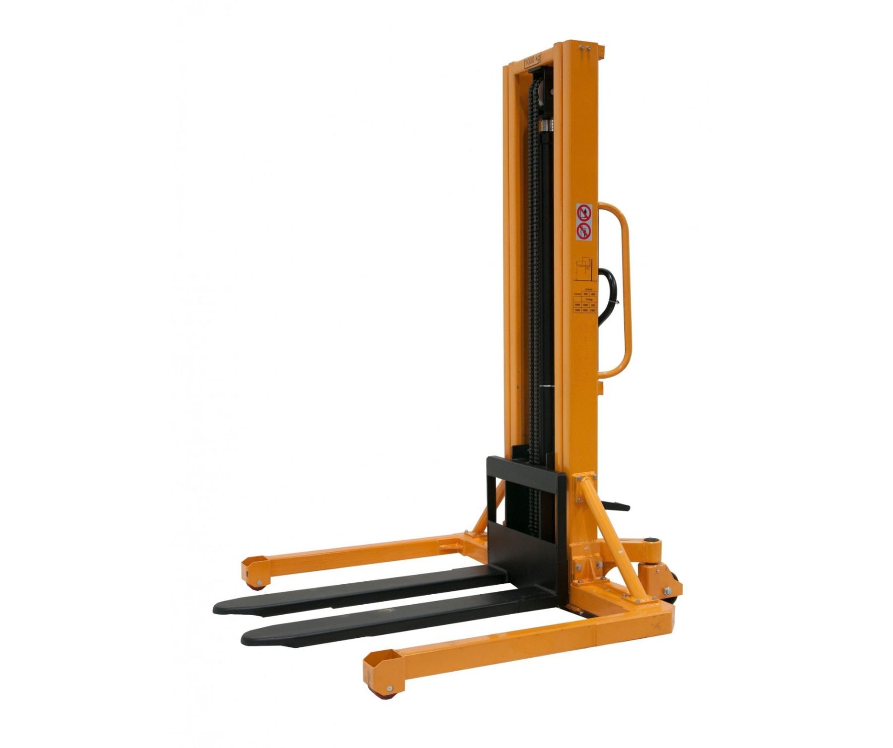 Hydraulic Straddle Stacker - 2850mm Lift Height Load Capacity 1000kg